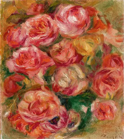 Jetée de roses by Пьер-Огюст Ренуар, 1915 — digital art print download