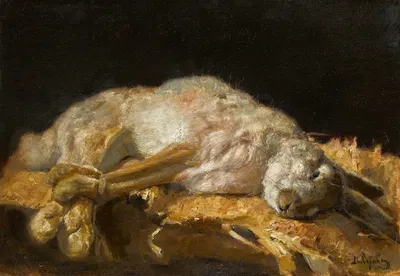 Still Life with Hare by Валентин Александрович Серов, 1880 — digital art print download