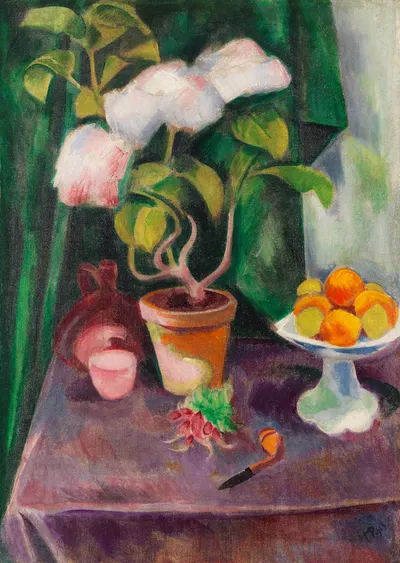Flower Still Life by Герман Макс Пехштайн, 1913 — digital art print download