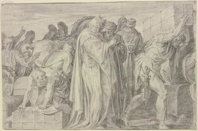 The adoration of the Kings by Абрахам ван Дипенбек, 1650 — digital art print download