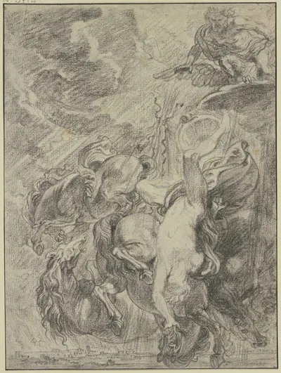 The fall of Phaeton by Абрахам ван Дипенбек — digital art print download