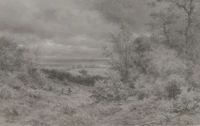 Blick vom Taunus auf die Mainebene by Adolf Hoeffler — digital art print download