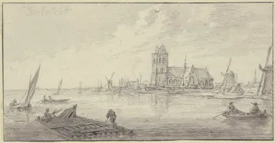 Rafters off Dordrecht by Аельберт Кёйп — digital art print download