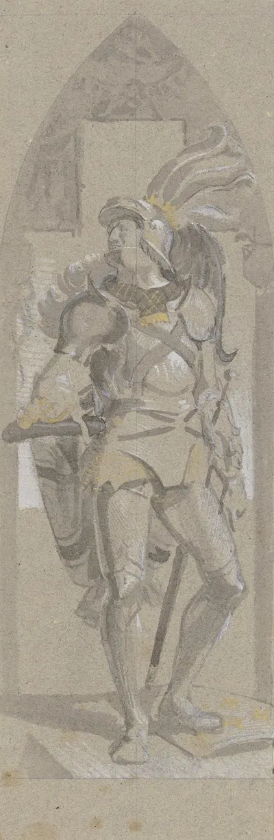Entwurf zum Bild Kaiser Maximilians I. im Frankfurter Römer by Альфред Ретель — digital art print download