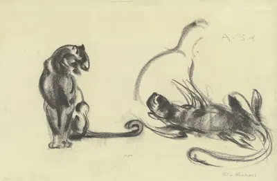 Cats by Альфред Шнаарс, 1914 — digital art print download