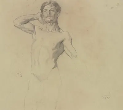 Nude of a young man by Алойс Пенц — digital art print download