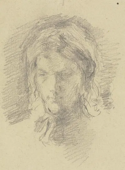 Female head by Angilbert Göbel — digital art print download