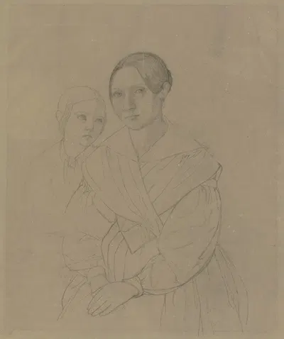 Mother and daughter by Angilbert Göbel — digital art print download