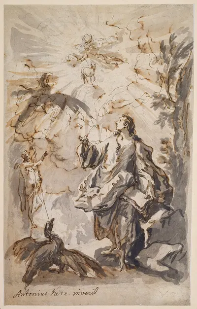 Vision des Evangelisten Johannes by Anton Kern — digital art print download