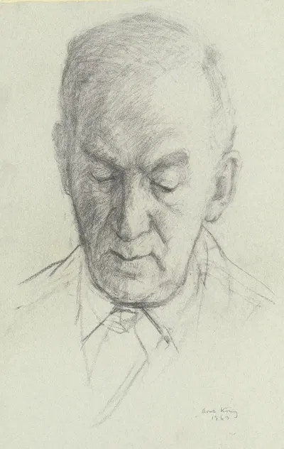 Portrait of Benno Reifenberg II by Арно Кёниг, 1963 — digital art print download