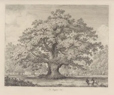 The Beggar’s Oak by Jacob George Strutt, 1826 — digital art print download