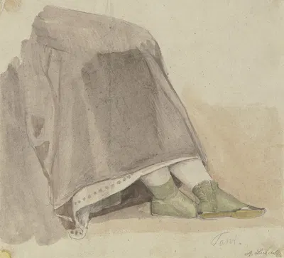 Study of garments. by August Lucas — digital art print download