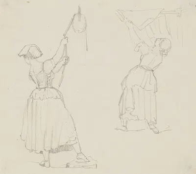 Two washerwomen by Август Лукас — digital art print download