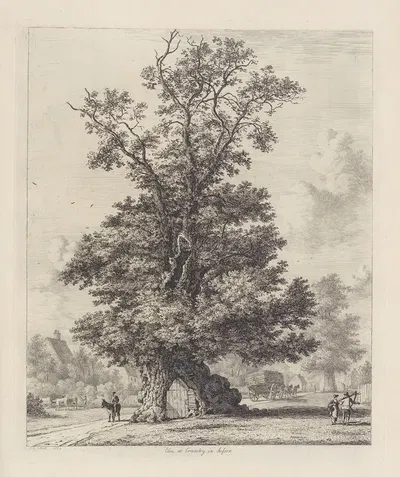 The Crawley Elm by Jacob George Strutt, 1826 — digital art print download