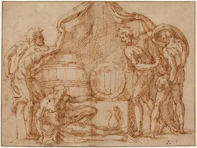 Drunkenness of Noah by Baccio Bandinelli — digital art print download