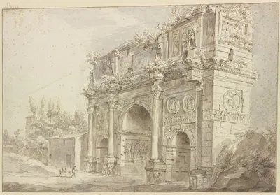 Arch of Constantine in Rome by Бартоломейс Бринберг — digital art print download
