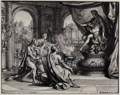 The Friends Who Agreed Too Much by Бернар Пикара, 1718 — digital art print download