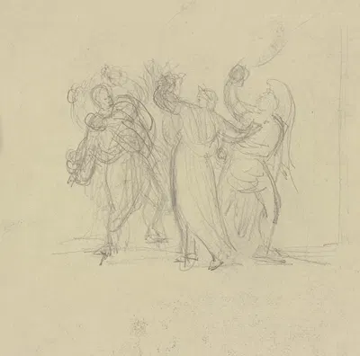 Szene aus Goethes Iphigenie auf Tauris. by Bernhard von Neher the younger — digital art print download