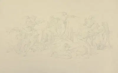 'Aus dem Leben eines Wüstlings'; I. Die Entführung by Бонавентура Дженелли, 1845 — digital art print download
