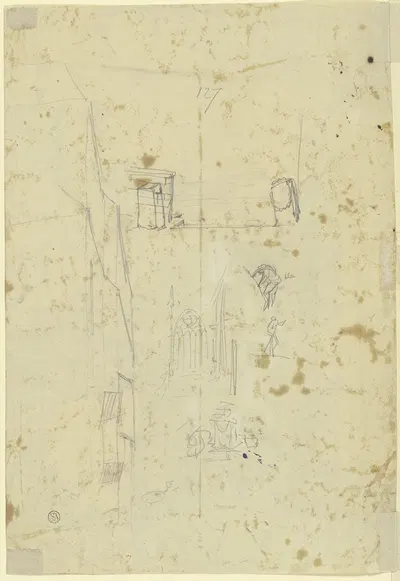 Architektur- und figürliche Skizzen by Carl Friedrich Heinrich Werner — digital art print download