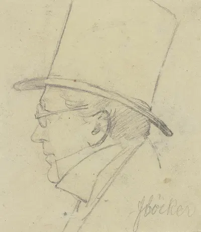 Portrait of Flöcker by Карл Хофф — digital art print download