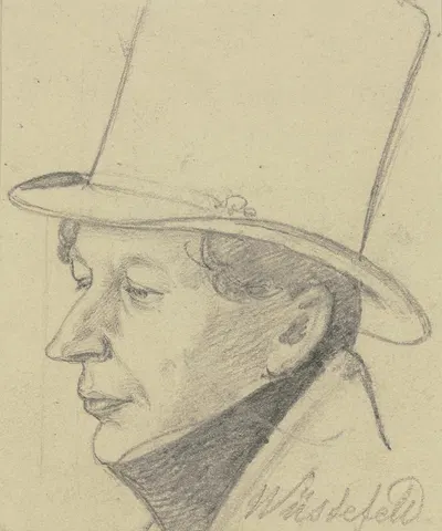 Portrait of Wüstefeld by Карл Хофф — digital art print download