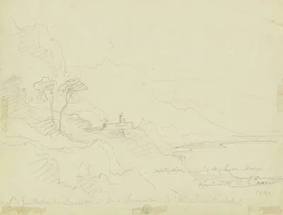 Saint-Guilhem-le-Désert by Карл Морганштерн, 1841 — digital art print download