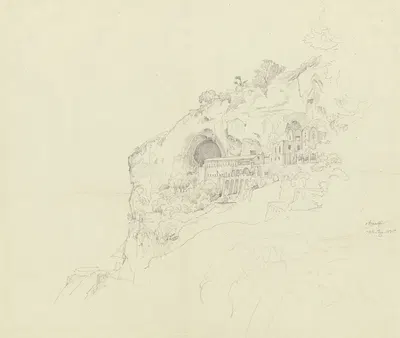 View of Amalfi by Карл Морганштерн, 1835 — digital art print download