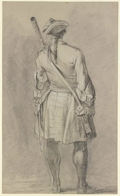 Stehender Soldat in Rückenansicht by Charles Parrocel — digital art print download