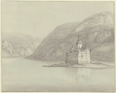 Palatinate near Caub by Кристиан Георг Шютц младший, 1803 — digital art print download