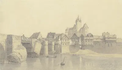 Ansicht von Diez an der Lahn by Кристиан Хеердт, 1834 — digital art print download