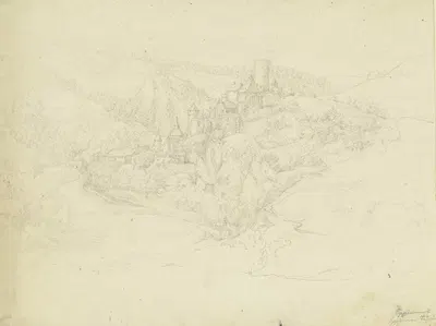 Eppstein near the Taunus by Christian Xeller — digital art print download