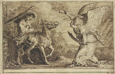 The Angel Appears to Balaam by Claes Cornelisz. Moeyaert — digital art print download
