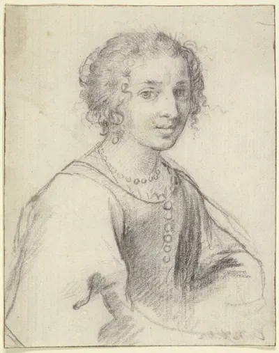 Porträt der Maddalena Corvina by Клод Меллан, 1636 — digital art print download