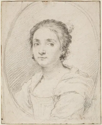 Porträt der Virginia de Vezzo da Velletri by Клод Меллан, 1626 — digital art print download