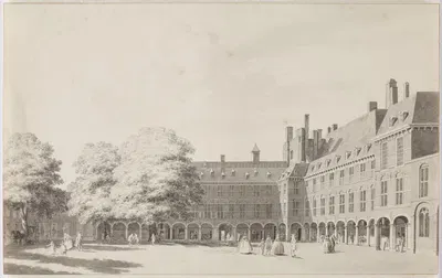 Der 'Binnenhof' in Den Haag by Корнелис Пронк — digital art print download
