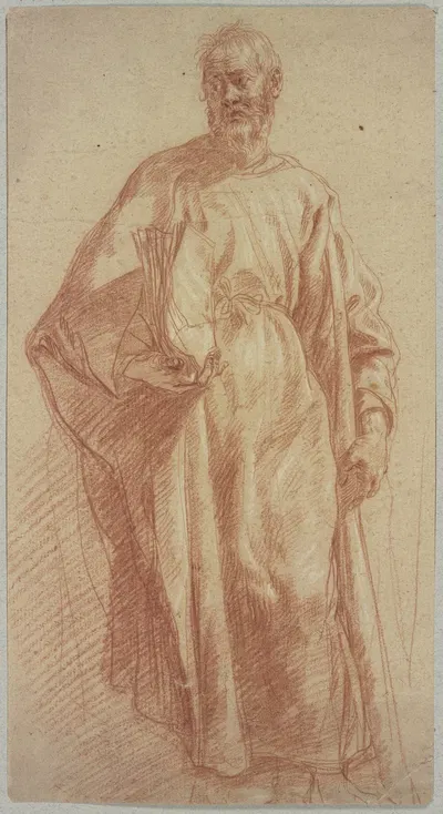 Stehender bärtiger Mann mit Buch by Cornelis van den Berg — digital art print download
