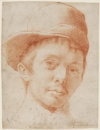 A boy wearing a workman's hat by Кристофано Аллори — digital art print download