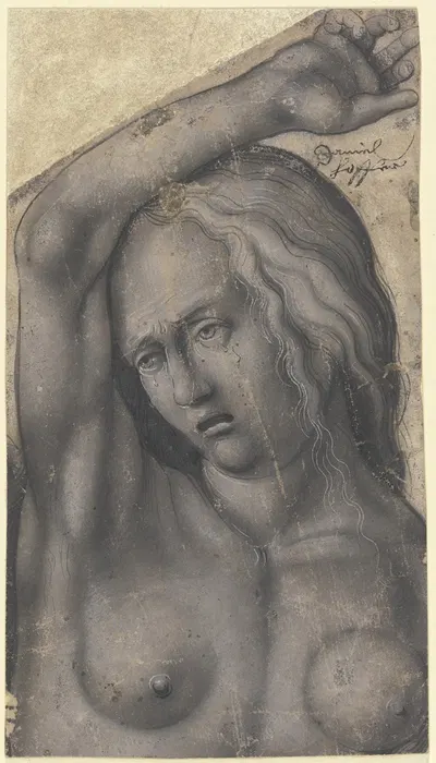 Halbfigur einer Verzweifelten by Daniel Hopfer — digital art print download