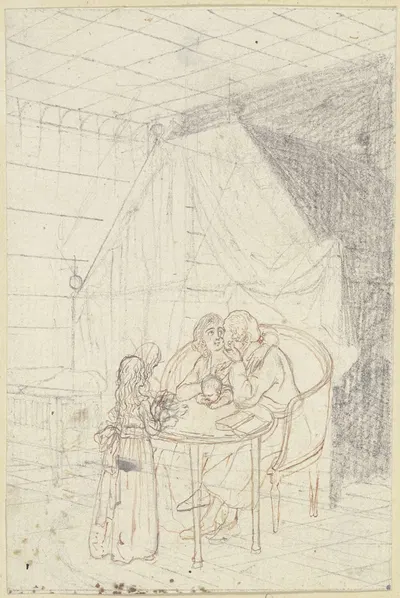 Domestic bliss by Даниэль Николай Ходовецкий, 1796 — digital art print download