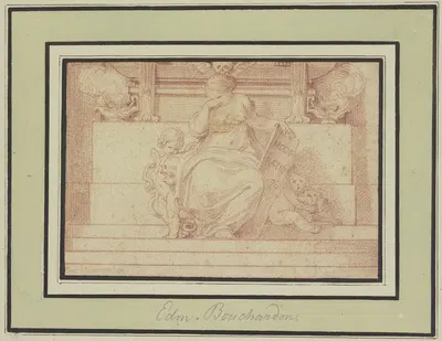 Allegorie der Mäßigung by Эдме Бушардон — digital art print download