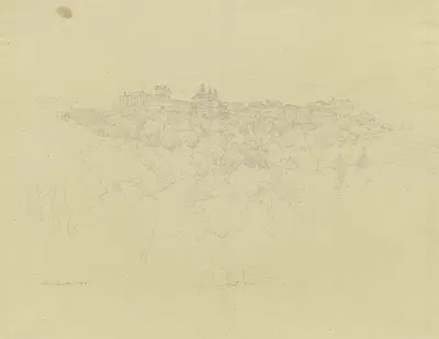 View of Aricia by Эдуард Вильгельм Позе, 1843 — digital art print download