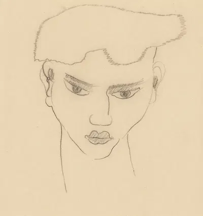 Head of a Young Man by Emmanuel Gondouin — digital art print download