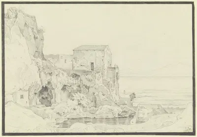 Sorrent, Marina Piccola by Эрнст Фриз, 1826 — digital art print download