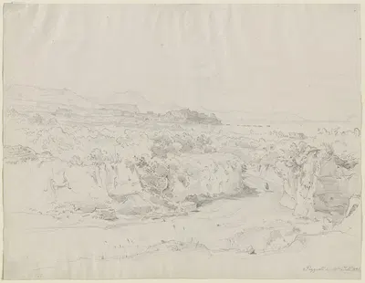View of Pozzuoli by Эрнст Фриз, 1826 — digital art print download