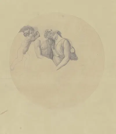 Die Hochzeit von Peleus und Thetis by Eugen Eduard Schäffer, 1825 — digital art print download