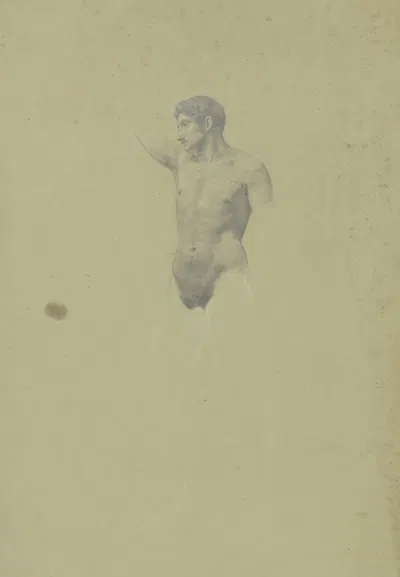 Male nude by Eugen Eduard Schäffer — digital art print download