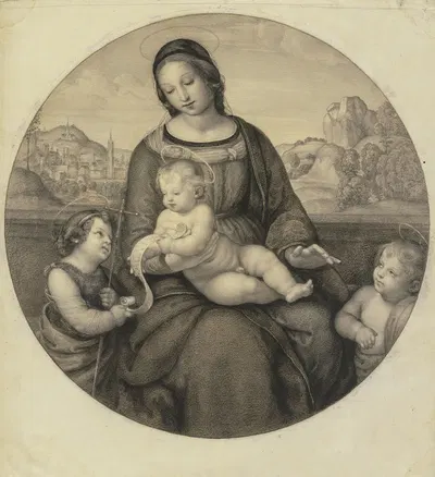 Raffaels Madonna Terranuova by Eugen Eduard Schäffer — digital art print download