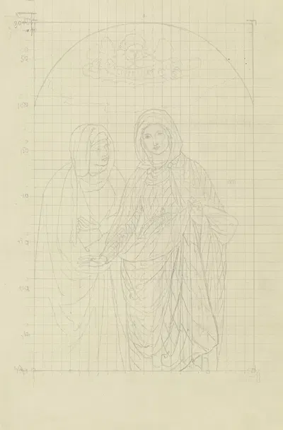 Veit's The Visitation of Mary by Eugen Eduard Schäffer — digital art print download