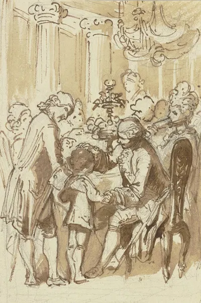 Celebratory people by Евген Климш — digital art print download